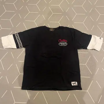 vanson 자수 티셔츠 XL 블랙