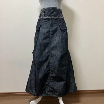 MARITHE FRANCOIS 리테 프랑수아 질보 스커트 데님