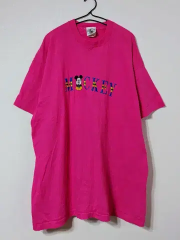 90년대경 빈티지 미키 USA제 자수 티셔츠
