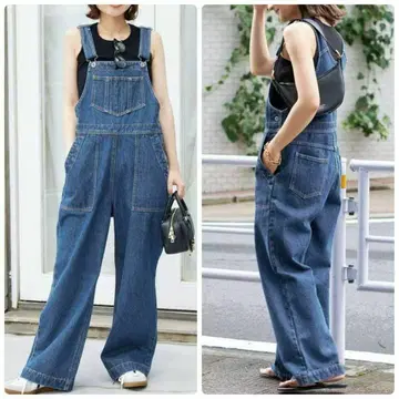 24년 슬로브 이에나 LE DENIM 베이커 오버롤 인디고