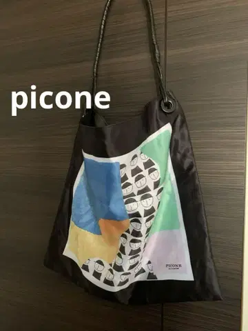 picone 피코네 스카프 백 사제 패턴 블랙