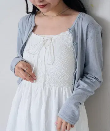 kastane 코튼 레이스 치비 가디건