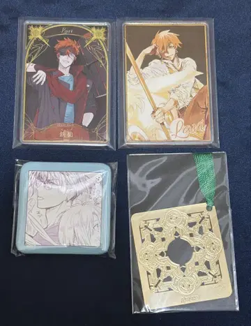 D.Gray-man 라비 스탯 카드 캔뱃지 금속 책갈피