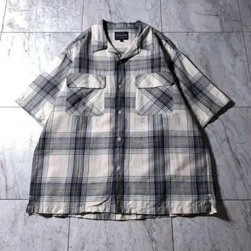 PENDLETON 오픈 카라 셔츠 린넨 M