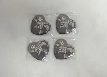 닌자 타마 란타로 난자 타운 하트 캔뱃지 컬렉션 자토 콘몬 4개 세트