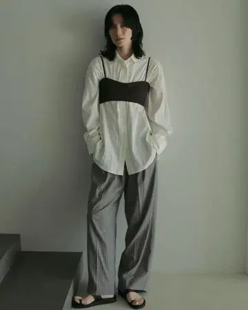 anuke Stitch Bra Top 브라탑 브라운