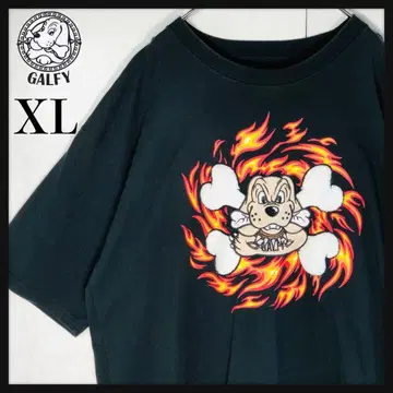인기 디자인] Galfy 백 로고 자수 로고 파일 로고 반팔 티셔츠 XL