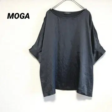 MOGA 셔츠 블라우스 얇은 소재 블랙 검정