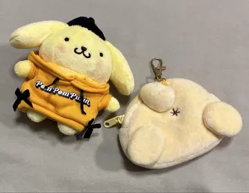 산리오 폼폼푸딩 봉제 인형 마스코트 스트랩 해피 복권