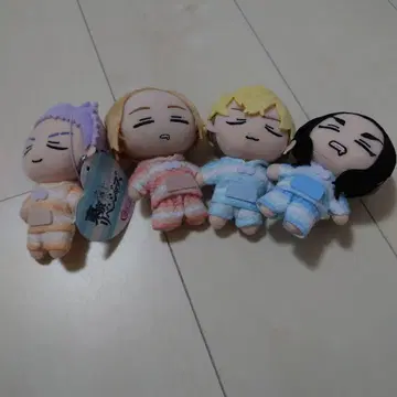 봉제 인형 캐릭터 4종 세트