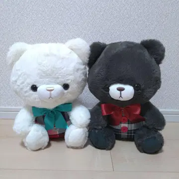 클래식 타탄 베어 테디베어 봉제 인형 곰