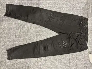 블랙 데님 팬츠 M 사이즈