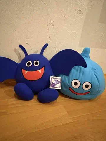 드래곤 퀘스트 큰 봉제 인형 슬라임 & 드라키 미사용 새상품 택 포함