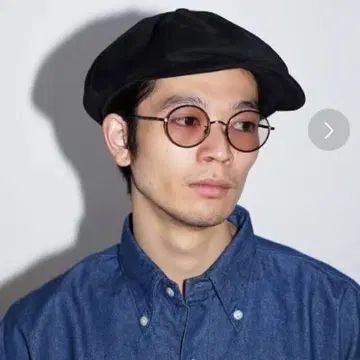 KAIKO 스웨이드 헌팅 캡 캡 블랙