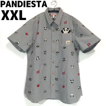 PANDIESTA 모노그램 팬더 셔츠 반팔 셔츠 팬디에스타 2XL