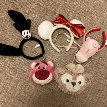 오즈와드 미키 돼지 머리띠 세트