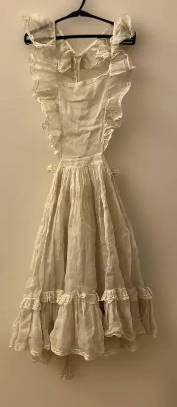 앤티크 antique 에이프런 드레스 레이스 1910년대 20년대