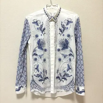Alexander McQueen 14ss 보타니컬 무늬 드레스 셔츠 48