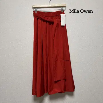 Mila Owen 롱 스커트 레드 레드