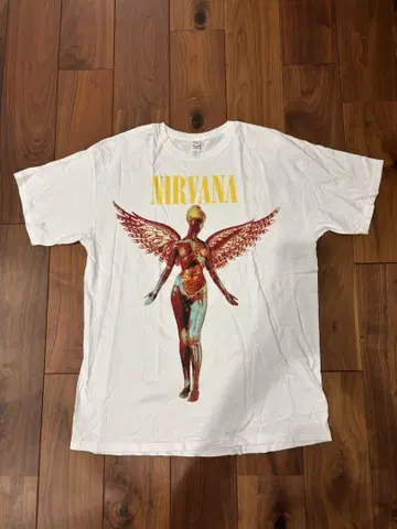 NIRVANA IN UTERO 티셔츠 XL