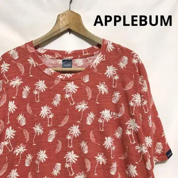 APPLEBUM 애플 범 로고 프린트 알로하 티셔츠 XL