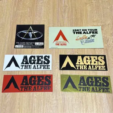 레어 THE ALFEE 스티커 씰 6개 세트