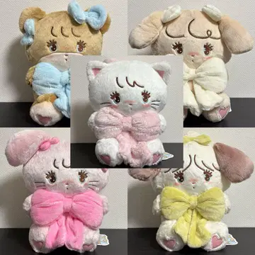 mikko characters 안아주는 리본 봉제 인형 5종 컴플리트