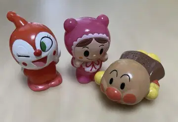 호빵맨 손가락 인형 3개 세트 헤이세이 레트로 당시의 물건