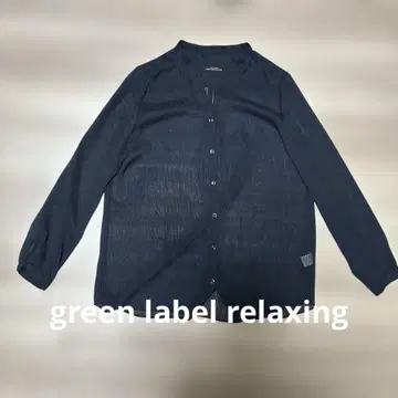 green label relaxing 네이비 스트라이프 셔츠