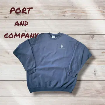 PORT and COMPANY 기업 로고 맨투맨 USA