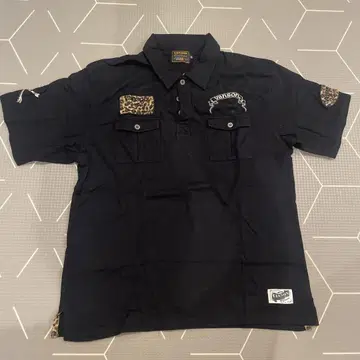 vanson 레오파드 무늬 피케 셔츠 XL