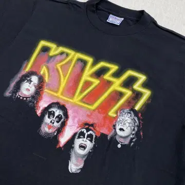 USA제 90년대 빈티지 KISS 밴드 티셔츠 락 미국제
