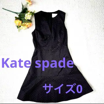Kate Spade 블랙 도트 무늬 원피스 사이즈 0