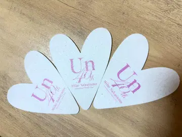 나카야마 미호 40주년 기념 Un 하트 모양 깃털 3개 세트