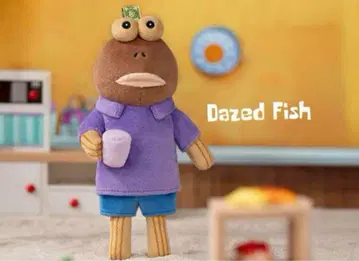 Bikini Bottom Dazed Fish 봉제 인형