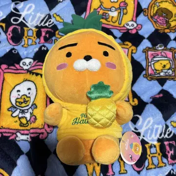 초레어 한국 카카오프렌즈 파인애플 라이언 봉제 인형 택 포함 새상품