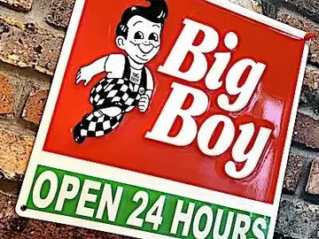 BIG BOY 엠보싱 메탈 사인 빅 보이 간판 SE1200