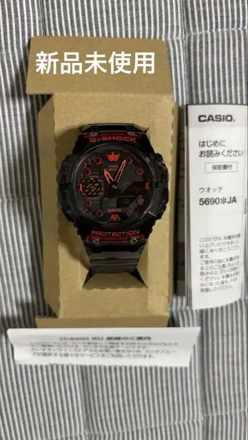 미사용 새상품 CASIO G-SHOCK 5690JA 블랙/레드