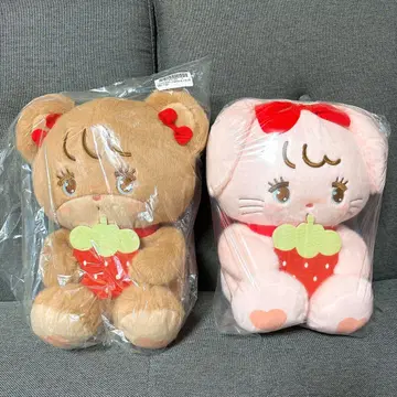 mikko characters 딸기 BIG 봉제 인형 2개 세트