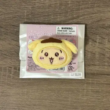 치이카와 산리오 콜라보 시크릿 헤어 클립 토끼 푸딩 군