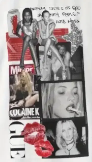 케이트 모스 티셔츠 Katemoss 패션 모델 보그 디바