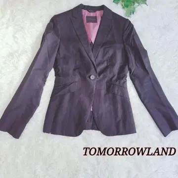 TOMORROWLAND 테일러드 자켓 여성용 실크 혼방 블랙