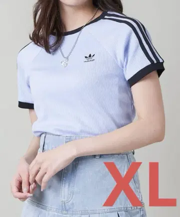 아디다스 아디다스 와플 슬림 반팔 티셔츠 블루