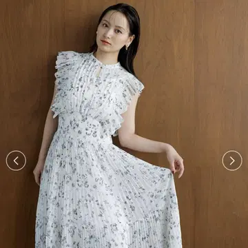 SNIDEL Sustainable 프릴 원피스 BLU 00