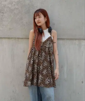 TEEN BOOP 레오파드 미니 OP