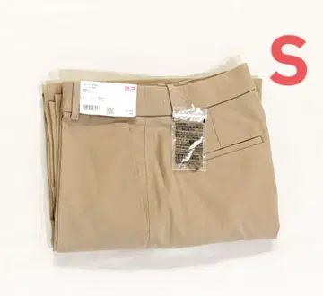 유니클로 와이드 치노 팬츠 S 사이즈 베이지 유니클로