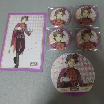 SideM 카미야 유키히로 스이파라 엽서 캔뱃지 코스터