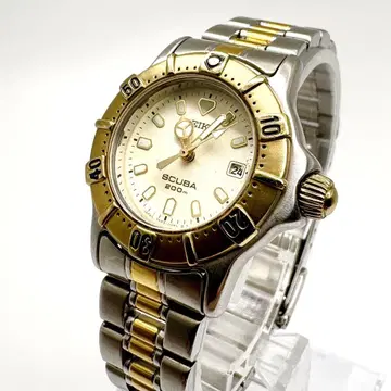 새상품급 작동 SEIKO SCUBA 손목시계 다이버 워치 콤비