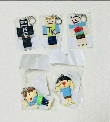 개인전만 가능한 사카나 PVC 키링 아크릴 키링 새상품 5종 세트