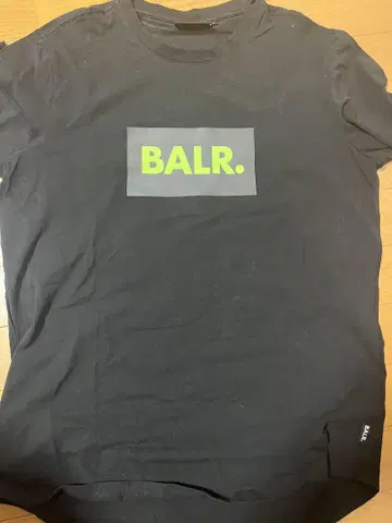 BALR. 블랙 티셔츠 L 사이즈